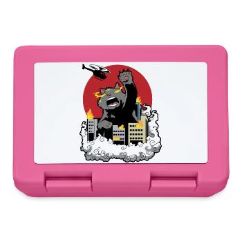  Catzilla Monsterkatze - Brotdose - Pink - Vorne