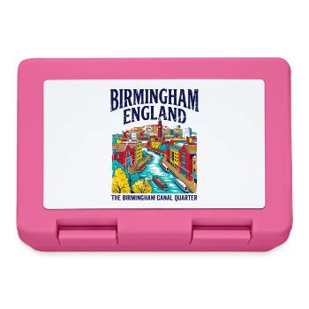 View City Birmingham England Canal Quarter - Brotdose - Pink - Vorne
