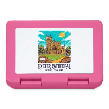City Vintage Exeter Cathedral Devon England Sept - Brotdose - Pink - Vorne