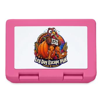 Thanksgiving-Truthahn Leg Day Escape Plan - Brotdose - Pink - Vorne