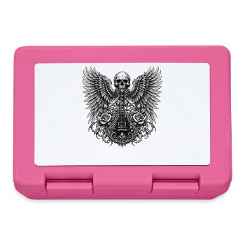 E-Gitarre, Gitarrist, Musiker, Rock, Rockmusik - Brotdose - Pink - Vorne