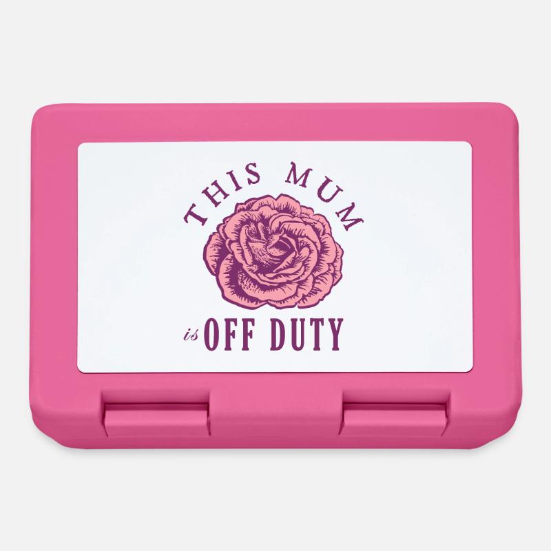 This Mum Is Off Duty - Lunchbox - pink