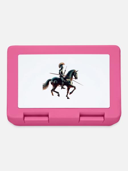 Futuristischer Roboterritter - Brotdose - Pink