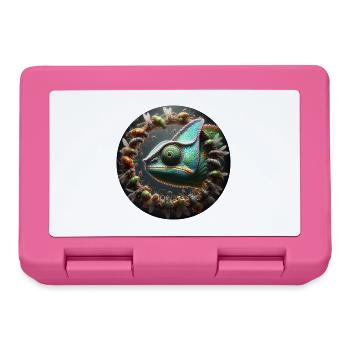 The Chameleon and the Insects - Lunchbox - pink - Front