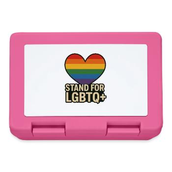Pride Heart LGBT Support Design - Lunchbox - pink - Front