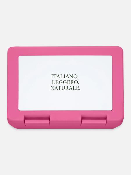 Italienische Leichtigkeit Natürliche Schrift - Brotdose - Pink