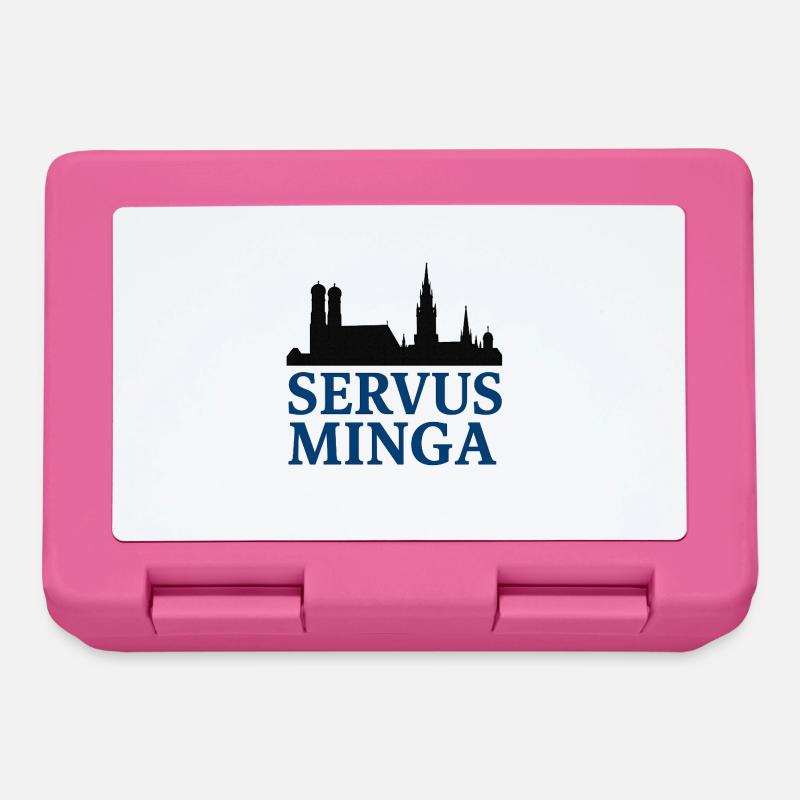 Servus Minga Silhouette Design - Boîte à goûter - rose