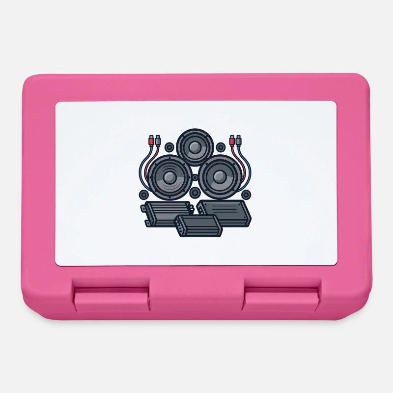 Conception de la technologie du son - Boîte à goûter - rose