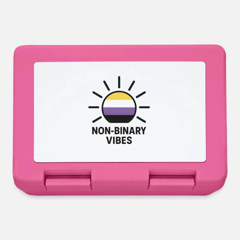 Non-Binary Vibes Sonnenlogo - Brotdose - Pink