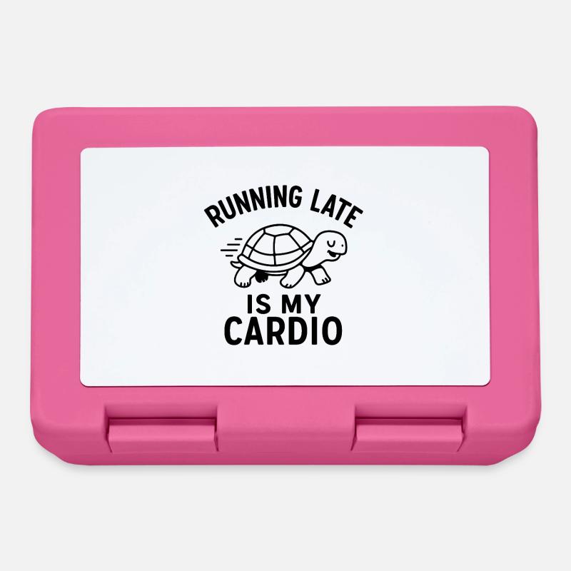 Running Late Is My Cardio - Lunchbox - pink