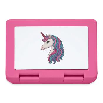 Délice pastel de crinière de licorne - Boîte à goûter - rose - Devant