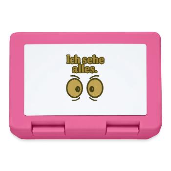 Ich sehe alles Augenprint - Brotdose - Pink - Vorne