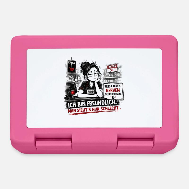 Kassa Offen Nerven Geschlossen - Brotdose - Pink