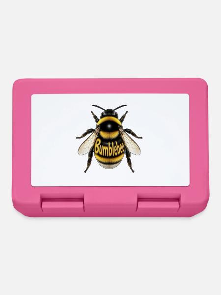 Bumblebee Typografie Illustration - Brotdose - Pink