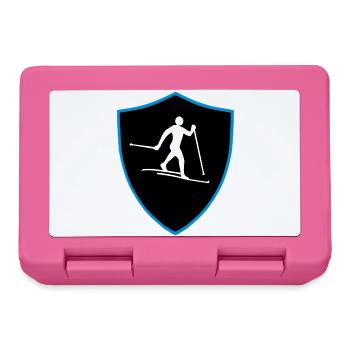 Langlauf Schild - Brotdose - Pink - Vorne