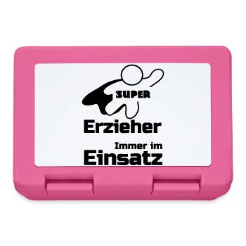 Super Erzieher Geschenk - Brotdose - Pink - Vorne