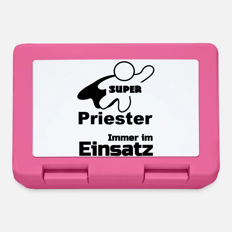 Super Priester Geschenk - Brotdose - Pink