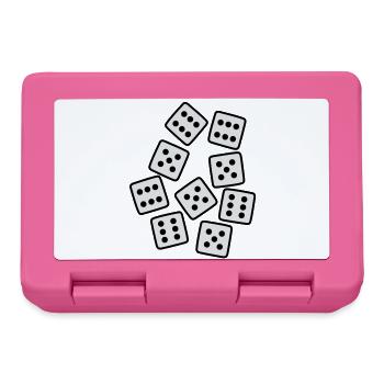 Dice - 50 years Birthday - Lunchbox - pink - Front