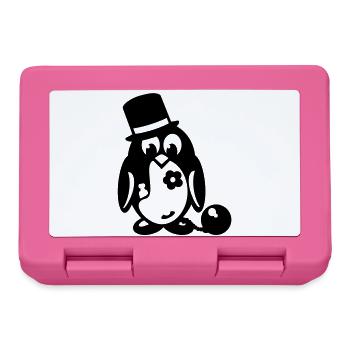 pinguin junggesellenabschied - Brotdose - Pink - Vorne