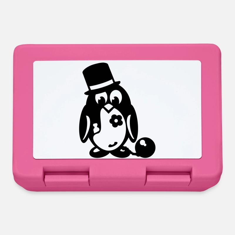 pinguin junggesellenabschied - Brotdose - Pink