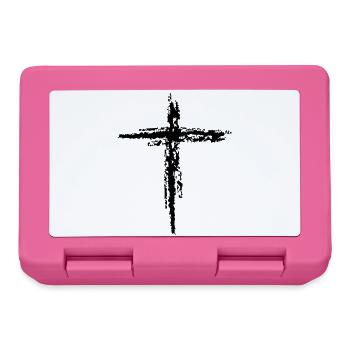 Kreuz - Brotdose - Pink - Vorne