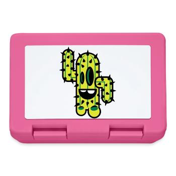 cactus comic nature - Lunchbox - pink - Front
