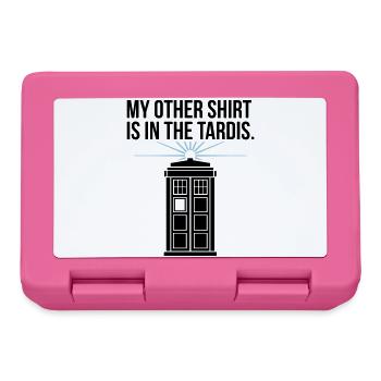 My Other Shirt Is In The Tardis - Lunchbox - pink - Front