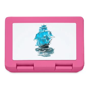 sailing ship - Lunchbox - pink - Front