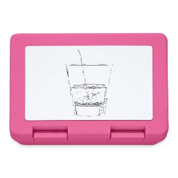 Water glass dark - Lunchbox - pink - Front