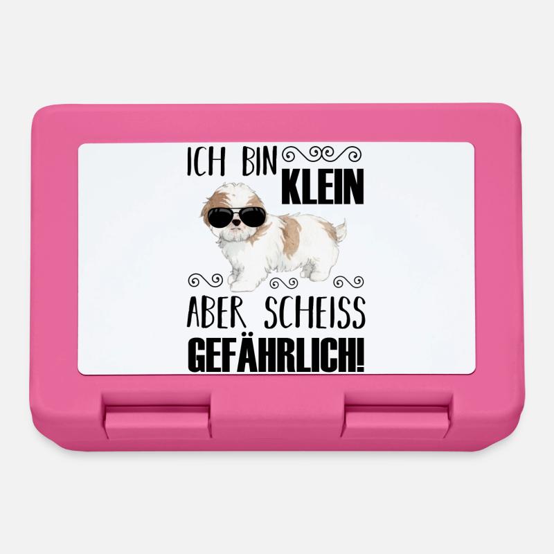 Hund Hunde - Brotdose - Pink