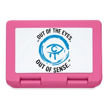 Hors des yeux, hors de sens - Boîte à goûter - rose - Devant