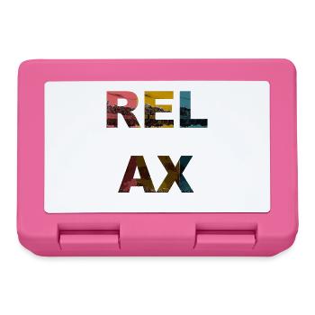 Relax / Sprüche / Trend - Brotdose - Pink - Vorne
