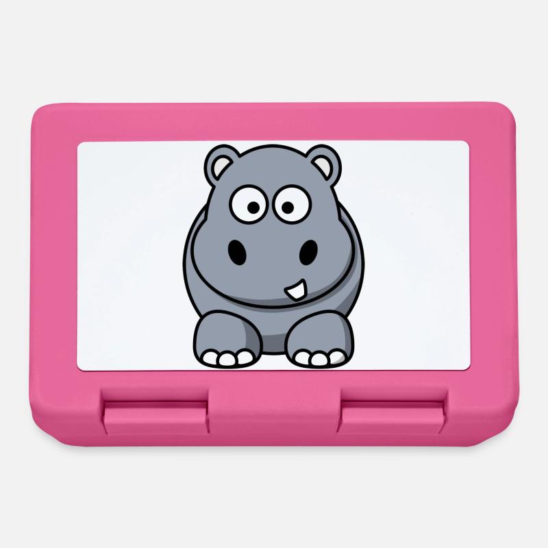 Hippo - Boîte à goûter - rose