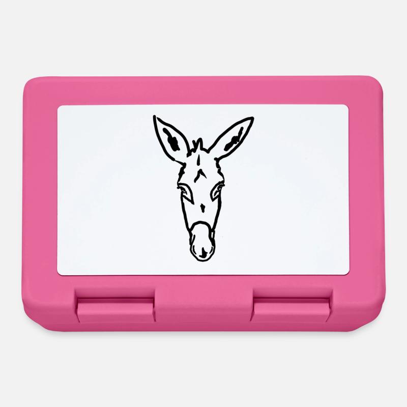 Esel Âne Donkey - Boîte à goûter - rose
