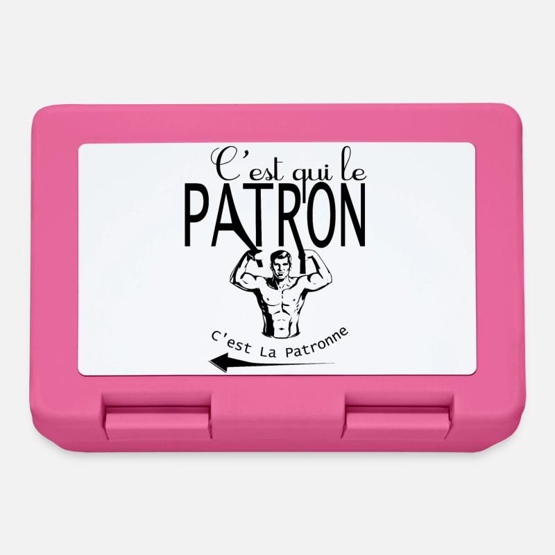 C'est qui le patron - Boîte à goûter - rose