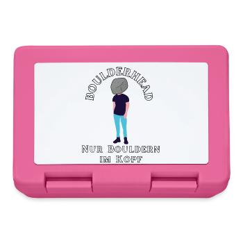 Boulderhead - Nur Bouldern im Kopf - Brotdose - Pink - Vorne