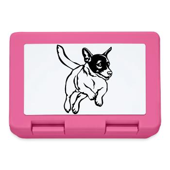 Jack Russell Terrier - Lunchbox - pink - Front