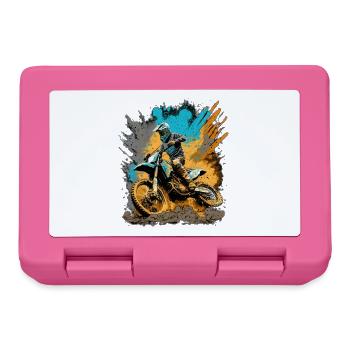 Motocross Action Mud Splash - Lunchbox - pink - Front