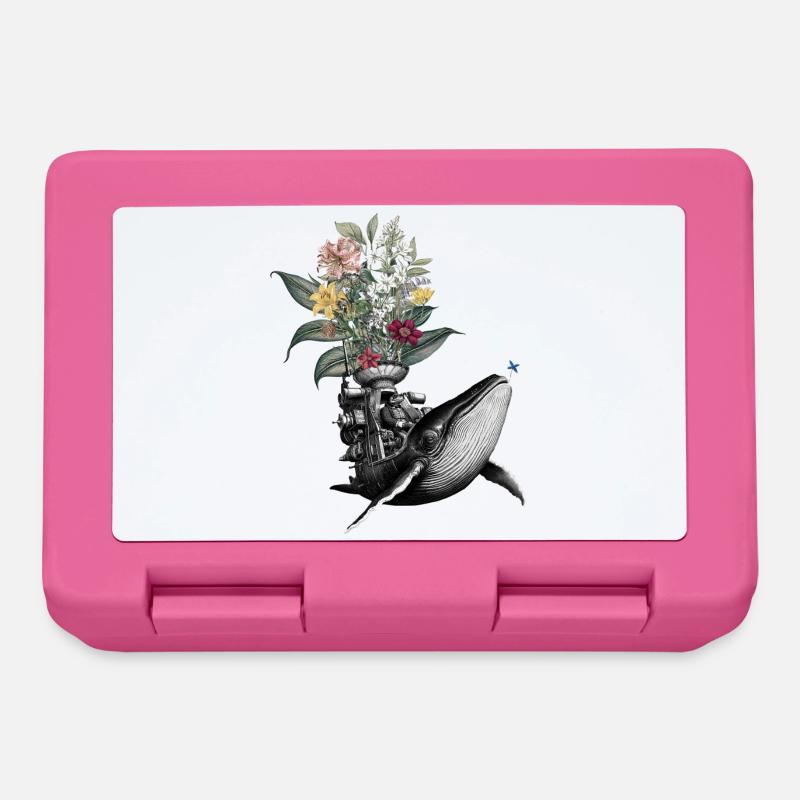 Félicitations – Grenouille, Baleine, Fleurs - Boîte à goûter - rose