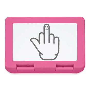 Middle finger - Lunchbox - pink - Front