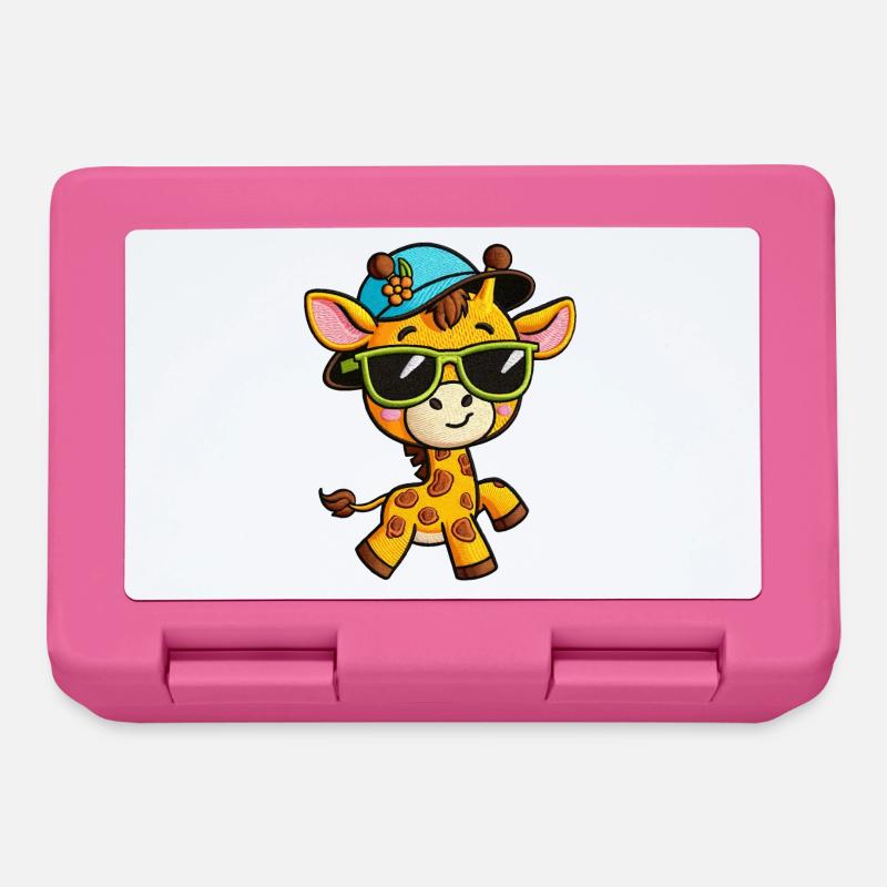 Groovy Giraffe Sunglasses Tee - Lunchbox - pink