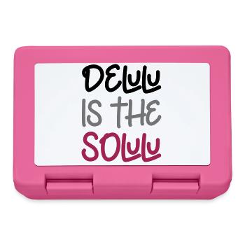 Delulu is the solulu - Brotdose - Pink - Vorne