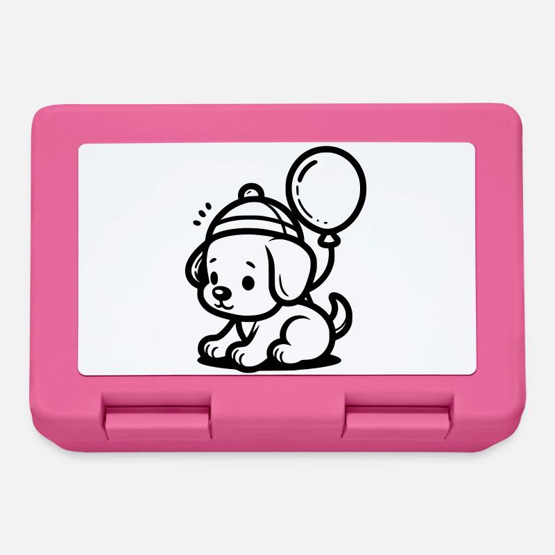 Chiot - Boîte à goûter - rose