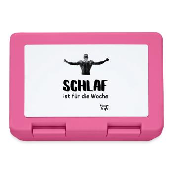 Schlaf ist für die Woche - Brotdose - Pink - Vorne