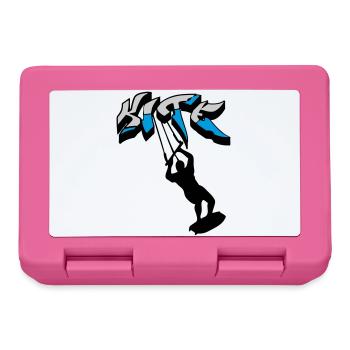 kiteboarding, kitesurfer, kiteboard, kitesurfing - Lunchbox - pink - Front