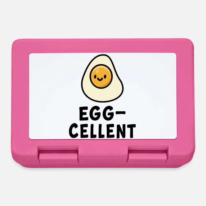 Cute Sunny Side Egg Illustration - Lunchbox - pink