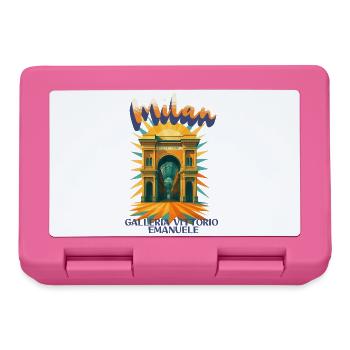 Milan- Galleria Vittorio Emanuele Retro Vintage - Lunchbox - pink - Front