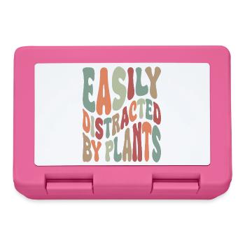 Easily Distracted By Plants Vintage - Lunchbox - pink - Front
