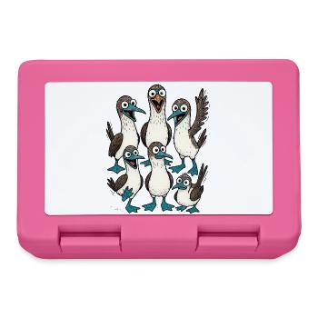 Lustige Seevogel Cartoon Illustration - Brotdose - Pink - Vorne