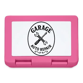 Car garage - Lunchbox - pink - Front